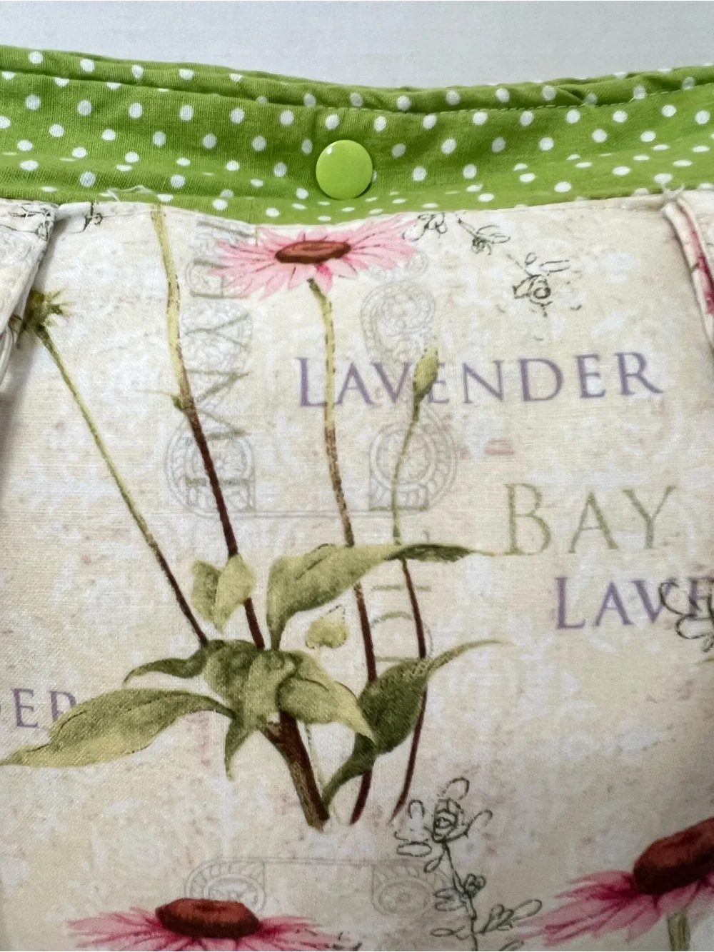 Handmade Floral Herb Garden Girl Prairie Cottagecore Bloomcore Handbag Tote Bag